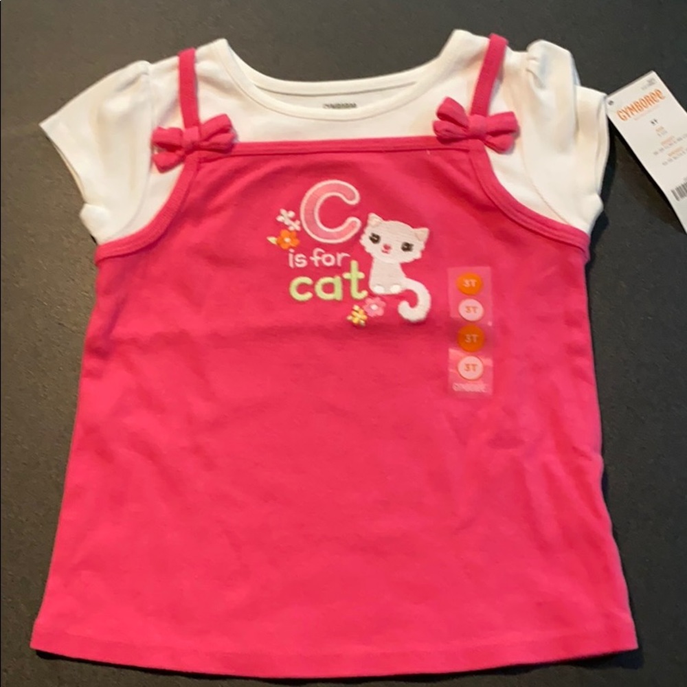 Gymboree cat top 3T